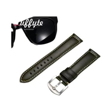 Imagem de Pulseira De Relógio Masculina Retrô Em Couro Genuíno 20mm 22mm, Bracel