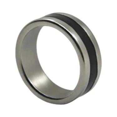 Imagem de Anel Magnético Preto 18-21mm Para Truques De Mágica, Decoração De Dedo