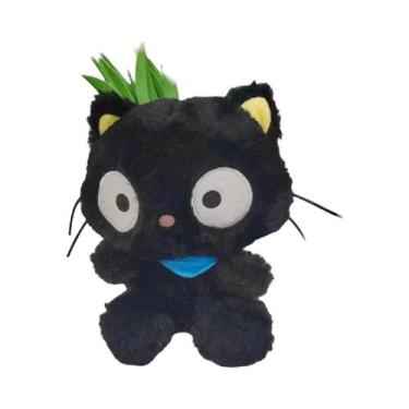 Imagem de Brinquedo De Pelúcia Chococat Preto, Gato De Chocolate Em Desenho Anim