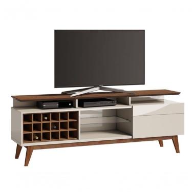 Imagem de Rack Classic +ad 1.8 Off White Com Freijó - Imcal Móveis