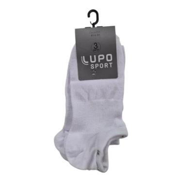 Imagem de Meia Lupo Sport Sapatilha Kit C/ 3 Pares Unisex Calçados 39 a 44.