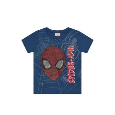 Imagem de Camiseta infantil menino do Homem-Aranha em gel Brandili-Masculino