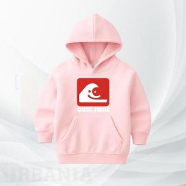 Imagem de Moletom Infantil Premium Quik Smile Moleton estampado Menino Menina Inverno Blusão Casaco de frio-Unissex