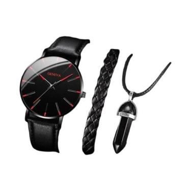 Imagem de Conjunto De Relógios De Pulso Masculinos De Moda Casual Com Pulseira D