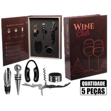 Imagem de Jogo Acessórios para Vinho Profissional 5 Peças Inox Hauskraft Modelo 