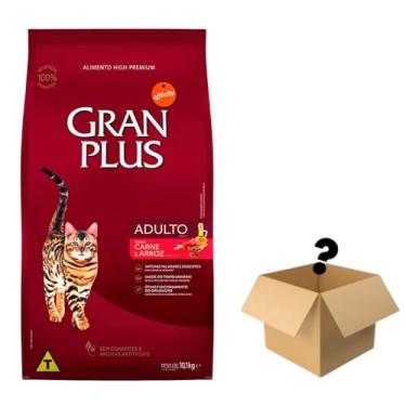 Imagem de Ração Gran Plus Gatos Adultos Carne E Arroz - 10,1Kg + Supresa