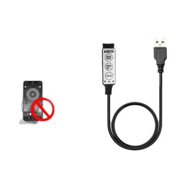 Imagem de Controlador De Fita LED RGB USB Bluetooth WIFI Com Controle Remoto IR 