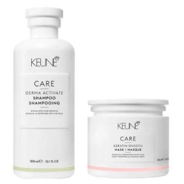 Imagem de Keune Care Derma Activate + Keratin Smooth Kit - Shampoo + Máscara Kit-Unissex