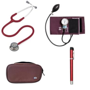 Imagem de Kit Estetoscopio Littmann + esfigmo + case + Laterna - Cores Variadas 