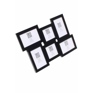 Imagem de Painel Porta Retrato 6 Fotos em Madeira 10cmx15cm 10cmx10cm