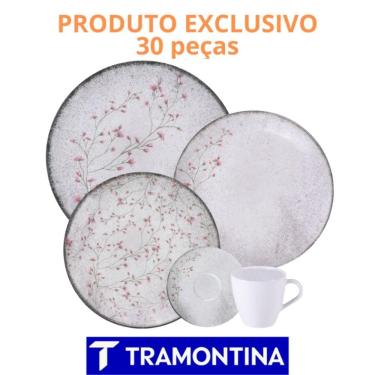 Imagem de Jogo de Jantar 30 Peças Floralis Porcelana Tramontina