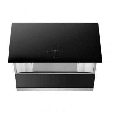 Imagem de Coifa de embutir ou parede 91cm Robam preta aço inox 304 vidro temperado motor BLDC 130...