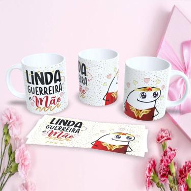 Imagem de Caneca Dia das Mães Flork 325ML Estampa 10 para Presente Criativo em Porcelana Personal...
