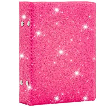 Imagem de Álbum Fotográfico OEM Glitter 10x15-120 Fotos Pop Top com Capa Dura em Couro Sintético...