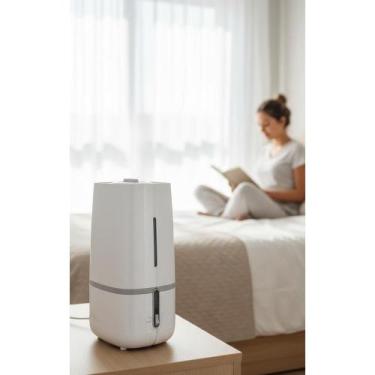 Imagem de Umidificador Ar Ultrassônico 2L Branco Bivolt - Conforto e B - Congrat