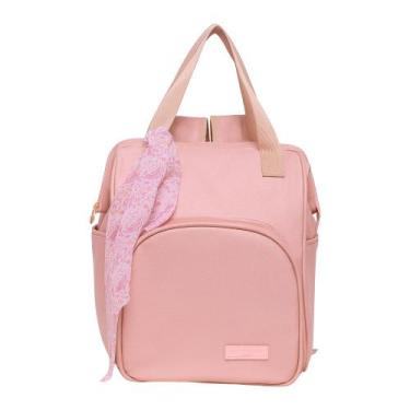 Imagem de Mochila Maternidade Média Pirulitando Térmica Encanto Rosa - Pirulitan