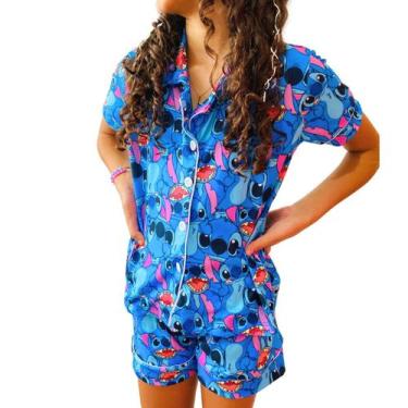 Imagem de Pijama Americano Infantil Stitch Roupa De Dormir Personagens - Isysser