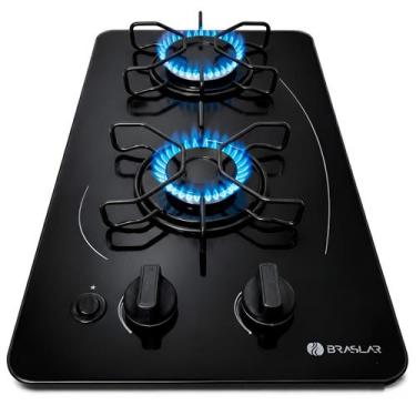 Imagem de Fogão Cooktop 2 Bocas a Gás Ultra Chama 127V 220V Bivolt Acendimento A