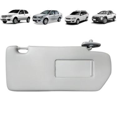 Imagem de Quebra Sol Cinza com Espelho + Bolsa Airbag Fiat Palio Weekend Siena S