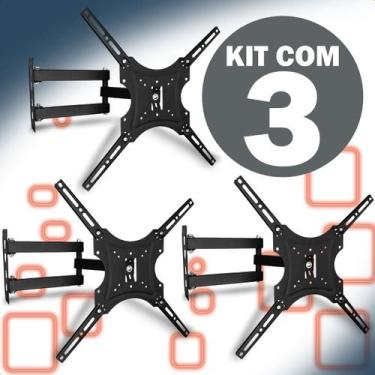 Imagem de Suporte Articulado para TV e Monitor 32 a 55 Universal até 50kg - Yara
