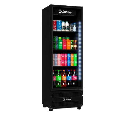 Imagem de Expositor Imbera Vertical VRS16 485 L Porta Vidro Full BlackBivolt, Bi