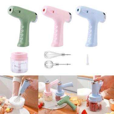Imagem de Mini Batedeira Portátil Sem Fio Triturador De Alimentos Mixer 2 Em 1 E