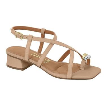 Imagem de Sandalia vizzano salto baixo ref 6454.123.7286 feminino, 36, Bege