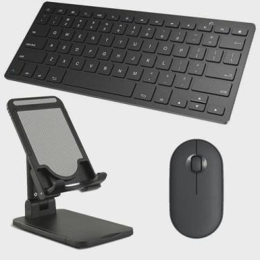 Imagem de Teclado e Mouse Bluetooth, Suporte paraTablet Galaxy Tab Samsung A9+ A