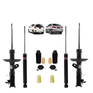 Imagem de 04 amortecedores Kayaba + Kit Batente Honda Fit 2015 2016 2017 2018 20