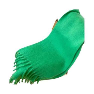 Imagem de Cachecol Feminino De Inverno Quente E Grosso Em Cor Sólida, Pashmina C