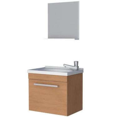 Imagem de Kit Gabinete de Banheiro em Madeira Ágata - P102813 - COZIMAX