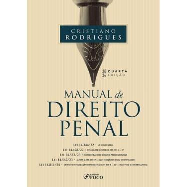 Imagem de Livro - Manual de Direito Penal - 4ª Ed - 2024