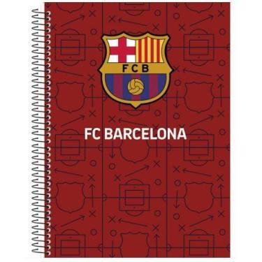 Imagem de Caderno Espiral Capa Dura 10x1 - 160 Folhas - Barcelona FC- Animativa