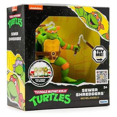 Imagem de Skate PULL BACK Tartarugas Ninja Sewer Shredders Michelangelo Candide 