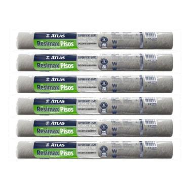Imagem de Kit 6 Rolo Pintura Epóxi 46cm 5mm Não Solta Pelos Atlas