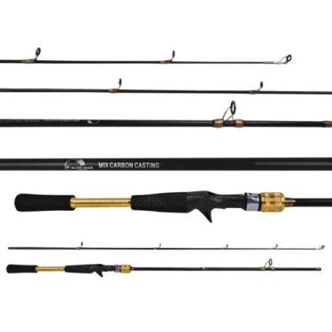 Imagem de Vara Para Carretilha Alto Mar Pesca Mix Carbon 6'0" (1,80m) 10-25Lbs H