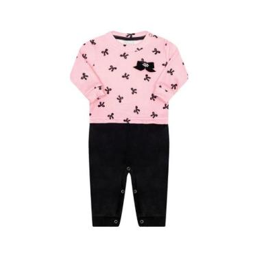 Imagem de Macacão Para Bebê Em Pelo Ref 13263 - Tile e sul, M, Rosa