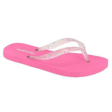 Imagem de Chinelo Infantil Menina Molekinha Tiras Glitter, 26