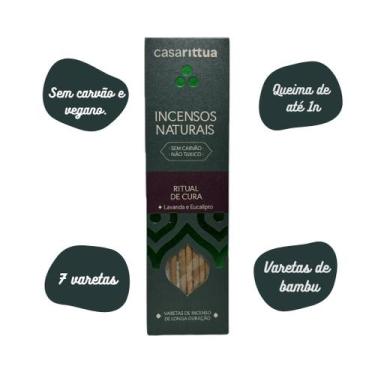 Imagem de Incenso Natural Casa Rittua Ritual de Cura Lavanda e Eucalipto