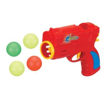 Imagem de Dart Ball Pistola Lançadora c/ 4 Bolas Brinquedo Infantil
