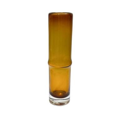 Imagem de Vaso decorativo em vidro cilindrico marrom 24x6cm - Lilian Gift