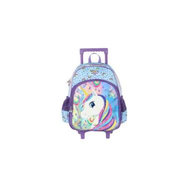 Imagem de Mochila Infantil Rodinha Unicórnio 020229 - Up4You, Violeta
