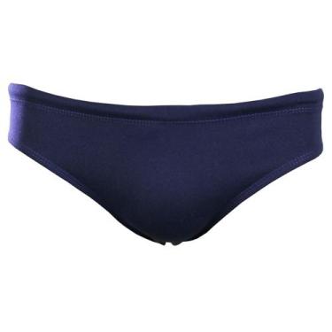 Imagem de Sunga Slip Lateral Fina (7 cm) Pé na Água Marinho Helanca - H001, M
