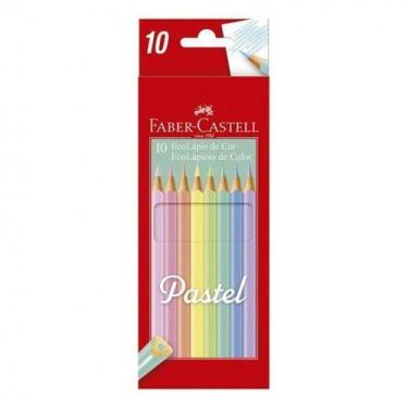 Imagem de Lapis de Cor 10 Cores Pastel Faber-Castell Ecolápis