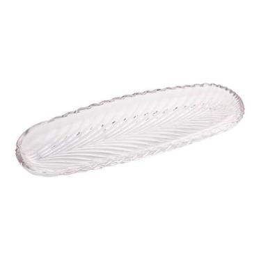 Imagem de Folha 39x14x3cm Decorativa De Cristal Ecológico - Lyor
