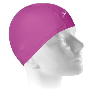 Imagem de Touca de Natação Infantil Speedo Comfort Kids Pink - Poliéster, Rosa, 