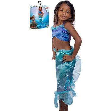 Imagem de Fantasia Ariel Pequena Sereia Infantil Filme Original Disney - Baby Br