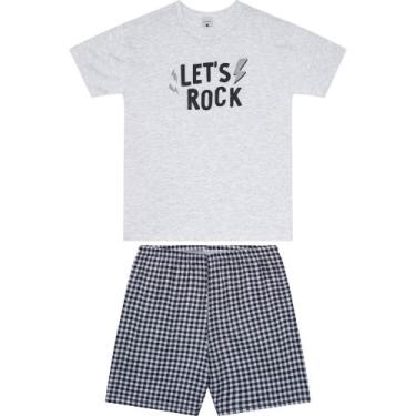 Imagem de Pijama Masculino Manga Curta Malwee Ref. 121176, Cinza 40000, XGG