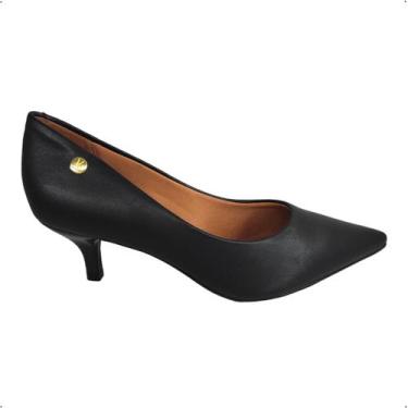 Imagem de Sapato Scarpin Vizzano Bico fino Feminino salto 1122.828, 36, Preto