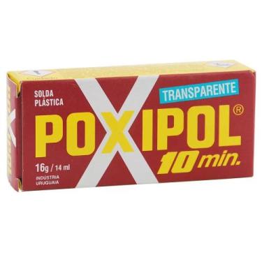 Imagem de Solda Plástica Transparente 10min 16g - Poxipol